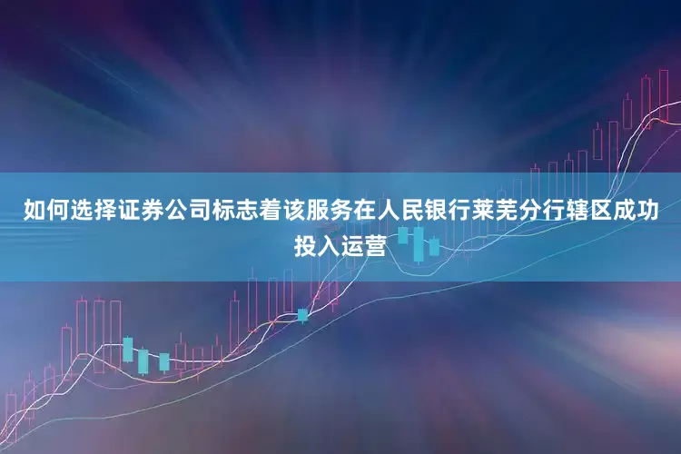 如何选择证券公司标志着该服务在人民银行莱芜分行辖区成功投入运营